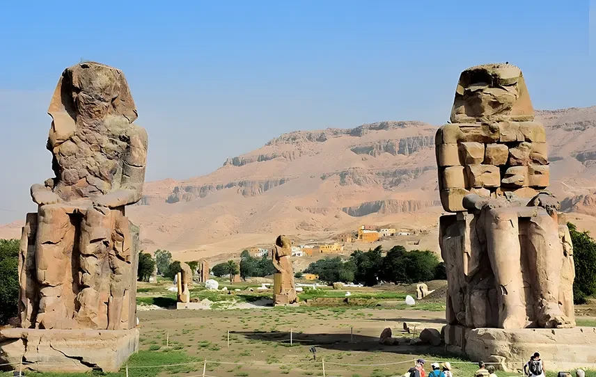 Colossi Of Memnon In Luxor